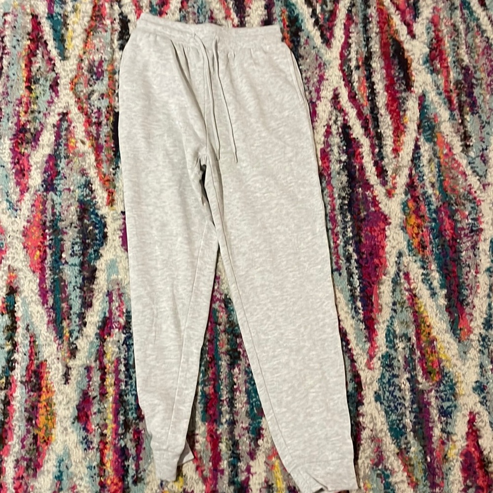 sliver light gray joggers from garage, never worn, great condition, comfy